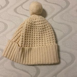 Everlane wool cream beanie OS
